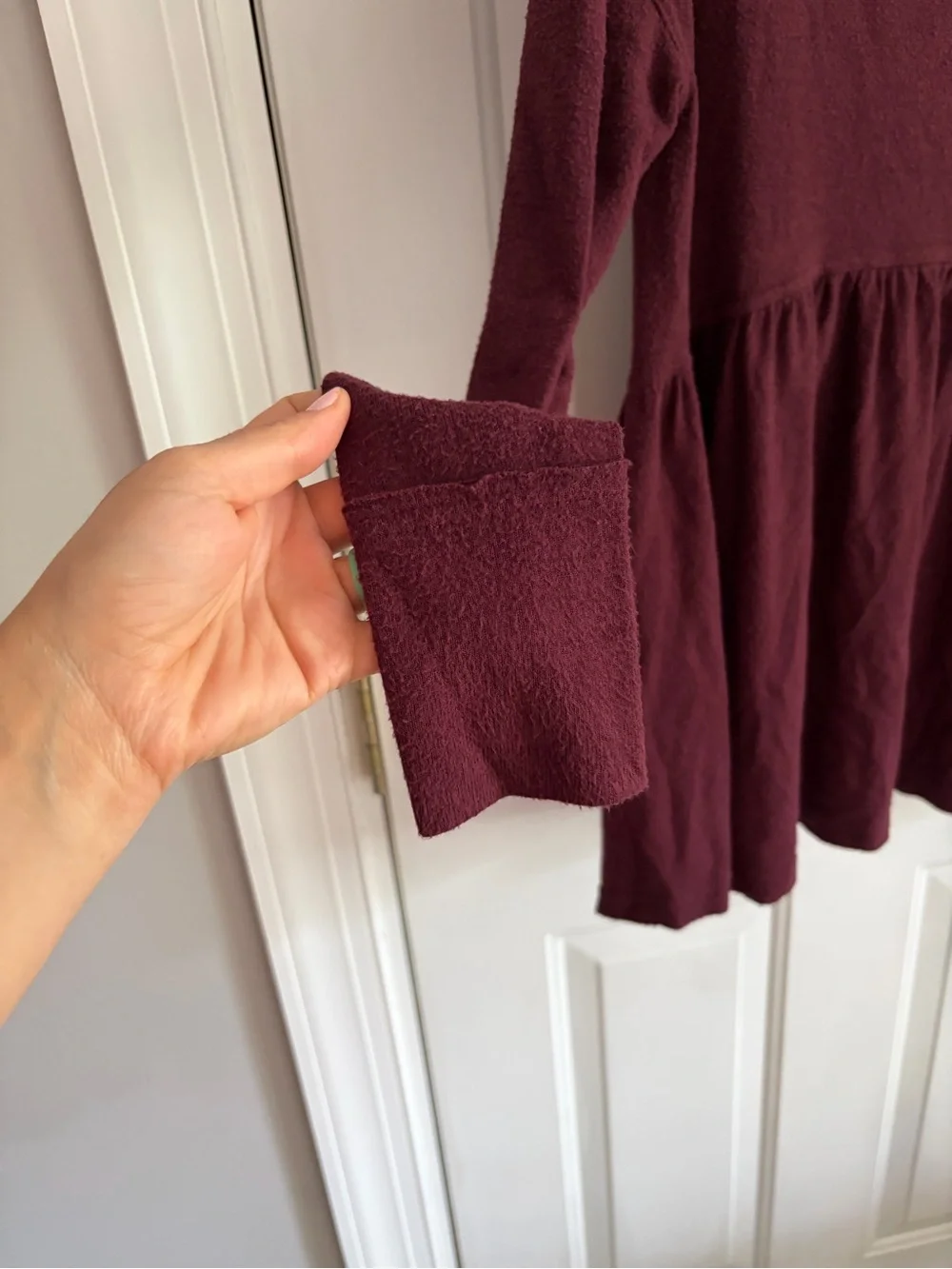 Free People Forever that Girl Peplum Tunic - Wine